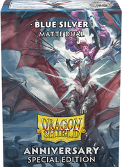 Dragon Shield - Matte Dual Sleeves - Blue/Silver 100 ct